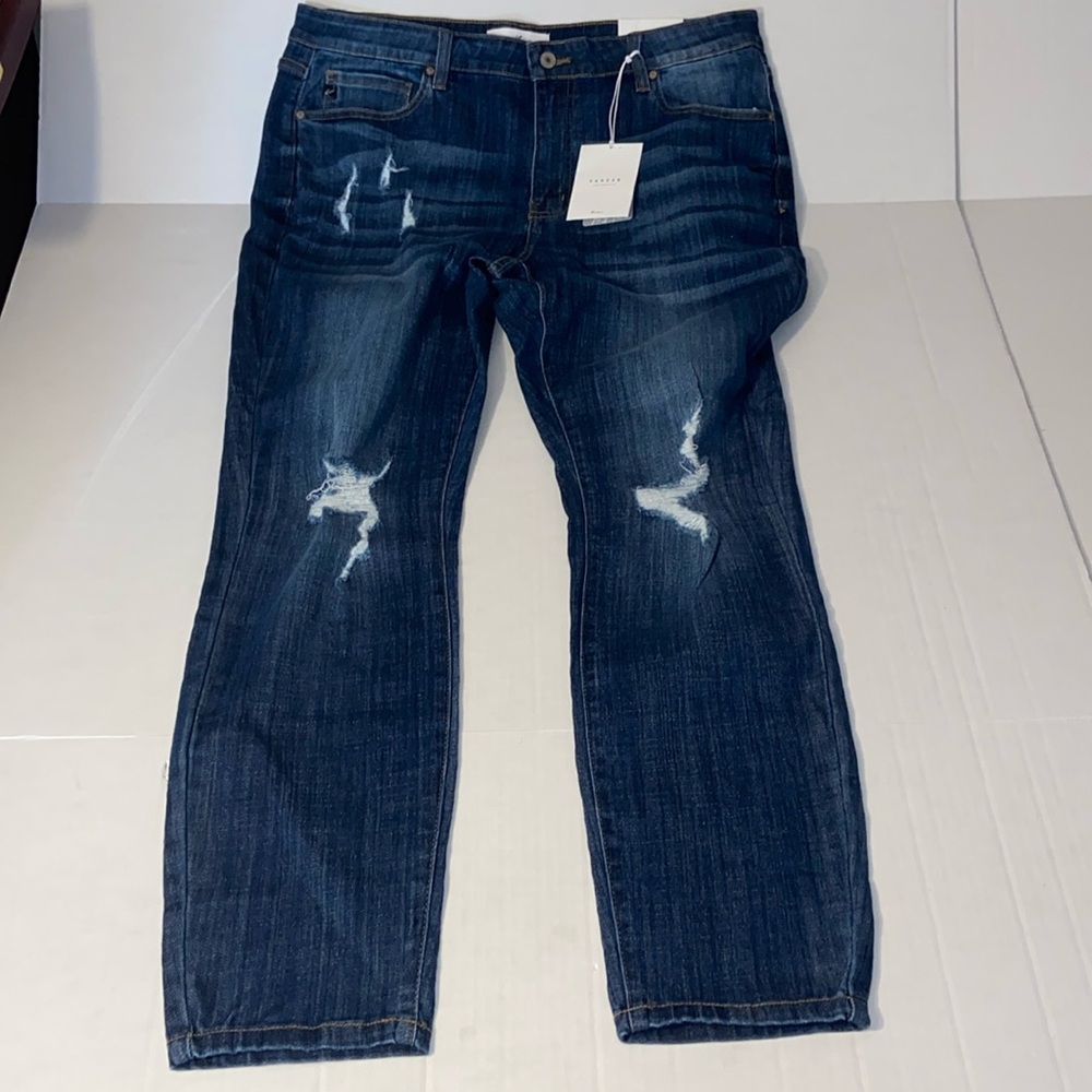 KanCan Women’s New 2XL Distressed Super Skinny Denim Blue Jeans